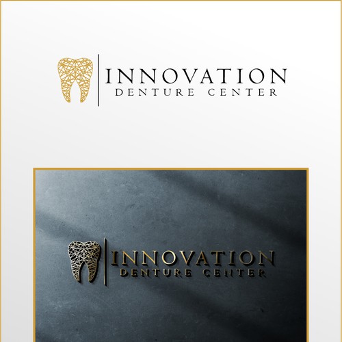 Clinic design with the title 'Logo Innovation Denture Center'
