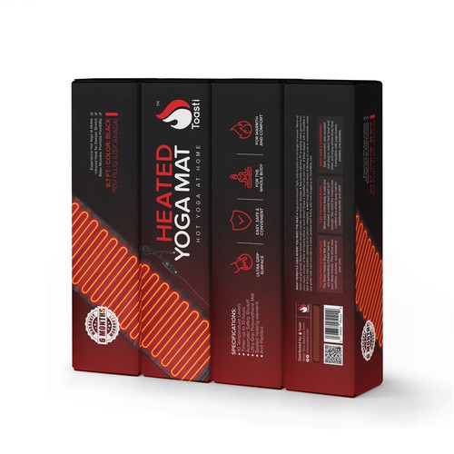 Yoga mat design with the title 'YogaMat'