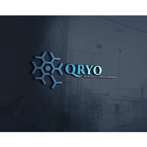 Cold design with the title 'Cryotherapy Agency Logo concept.'