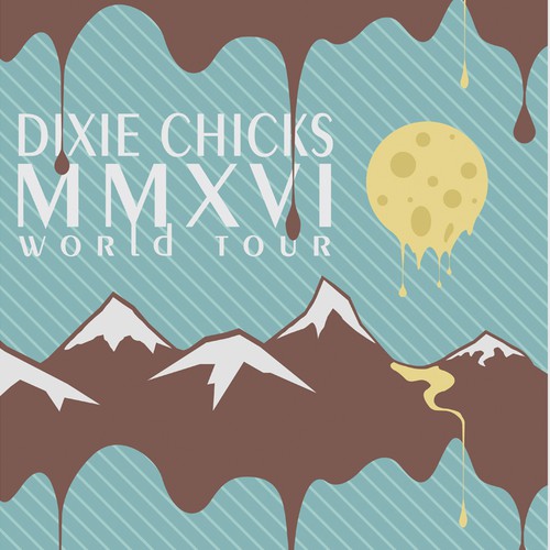 Event artwork with the title 'Dixie Chicks concert poster'