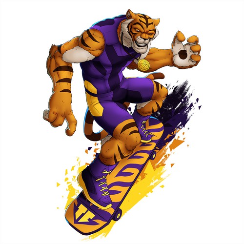 Tiger design with the title 'Tiger Mascot'