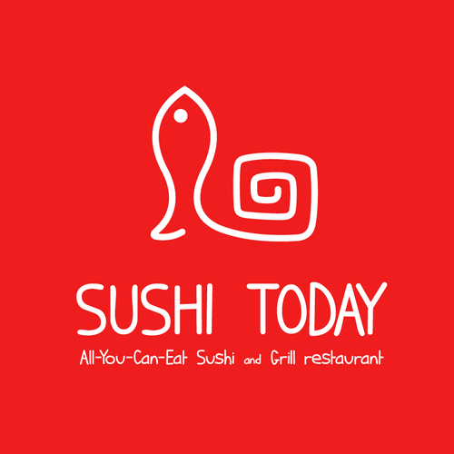 Tablet logo with the title 'Create a logo for an All-You-Can-Eat restaurant called 'Sushi Today''