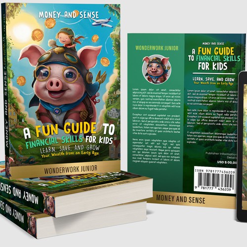 Editorial design with the title 'Book Cover Design'