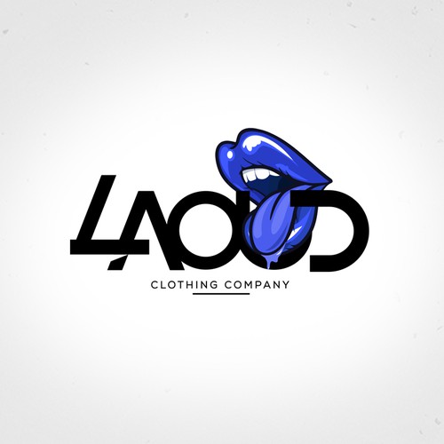 Skate logo with the title 'LAOUD CLOTHING COMPANY'