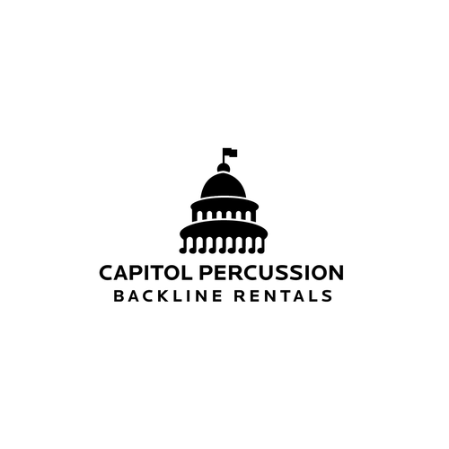 Music logo with the title 'Capitol Percussion'