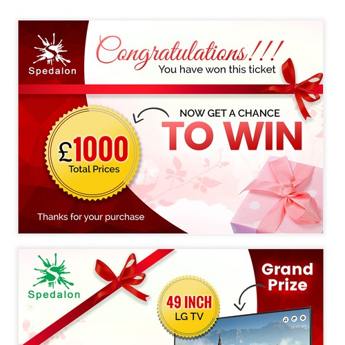 Coupon design with the title 'Ecommerce-flyer'