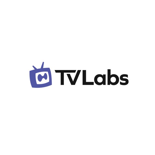 TV logo with the title 'Streaming apps Logo Inspire from VR glass'