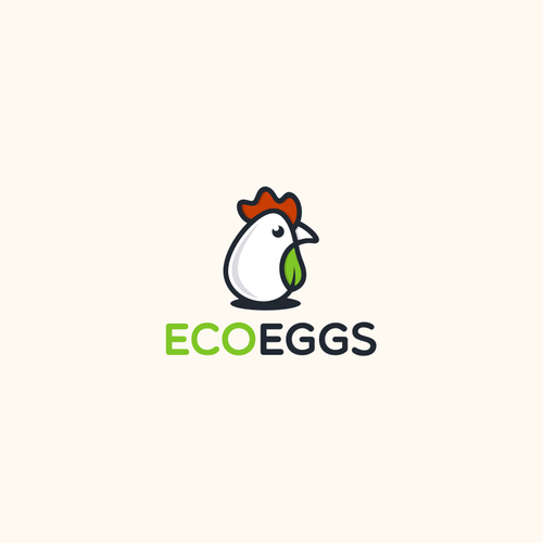 Egg design with the title 'Eco Eggs'