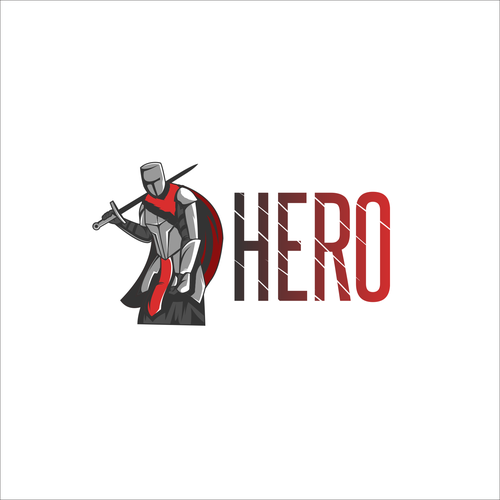 Knight logo with the title 'HERO'