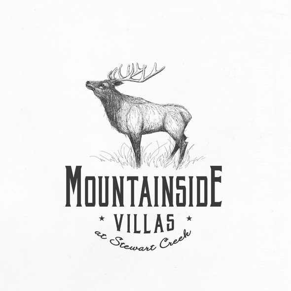 Complex logo with the title 'Beautiful Elk design for Real Estate Company'