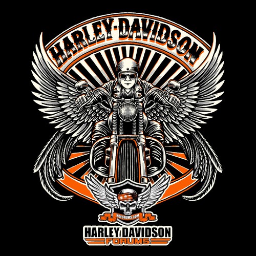 Eagle t-shirt with the title 'HARLEY DAVIDSON T-SHIRT'