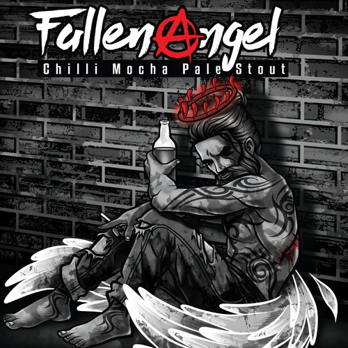 Beer illustration with the title 'Label design illustarion'