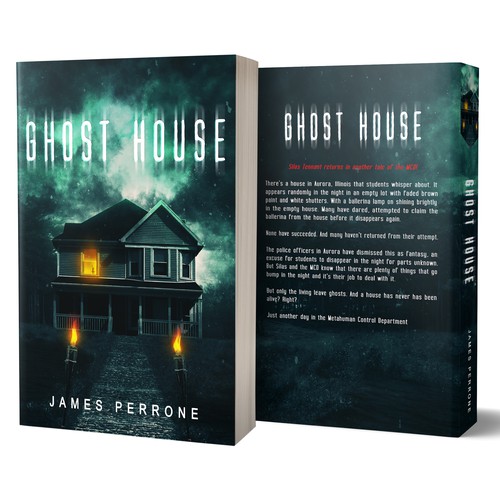 Ghost book cover with the title 'Ghost house'