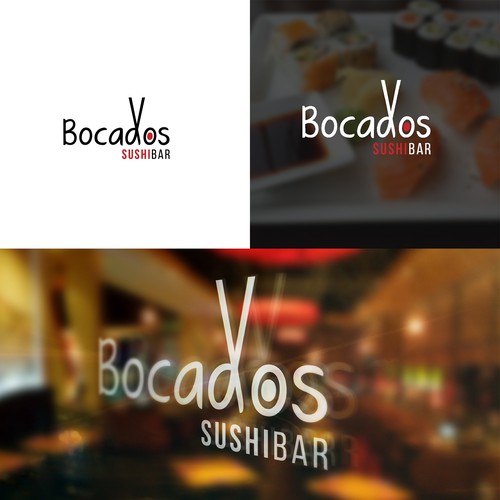 Japanase restaurant logo with the title 'Logo para restaurant de Sushi'