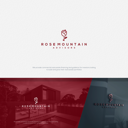 Advisor design with the title 'Use "Negative Space" to make a creative and clever logo for Rose Mountain Advisors '