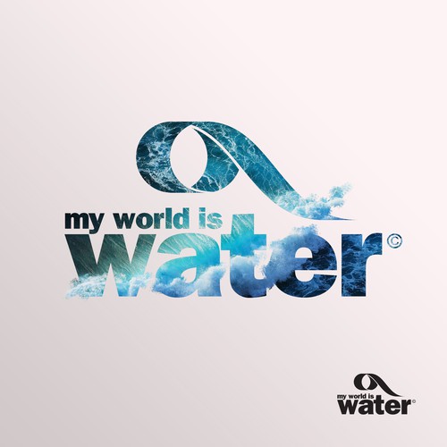 Sportswear design with the title 'Water sport product brand'