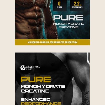 Amazon Listing mages for Creatine Supplement
