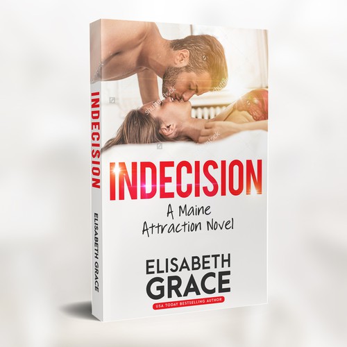 Erotic book cover with the title 'INDECISON - Erotic Romance Novel'