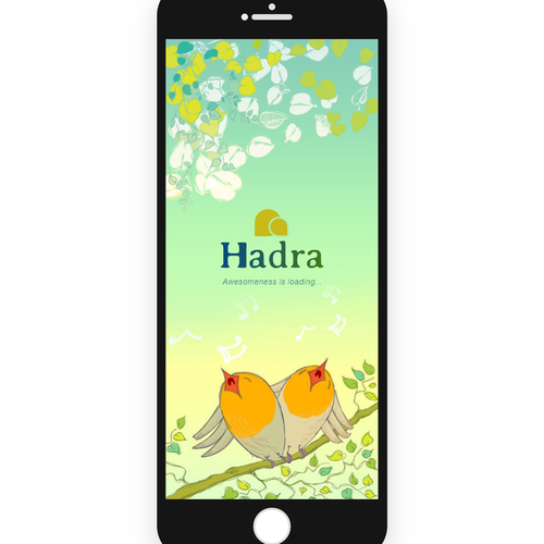Messaging design with the title 'Hadra'