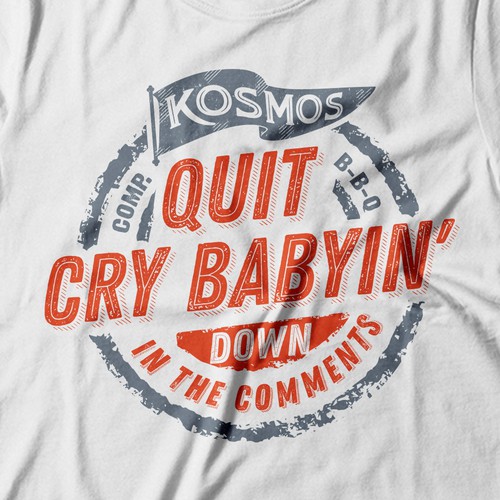Badass t-shirt with the title 'KOSMOS BBQShirt'