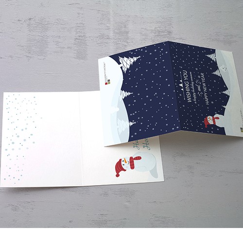 New Year's design with the title 'Holiday Card from Law Firm'