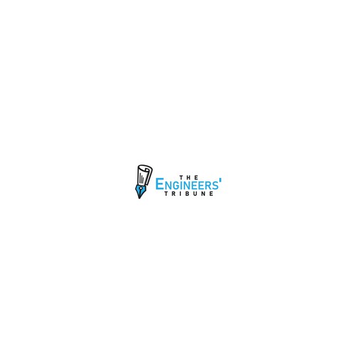 Fountain pen logo with the title 'The Engineers' Tribune'