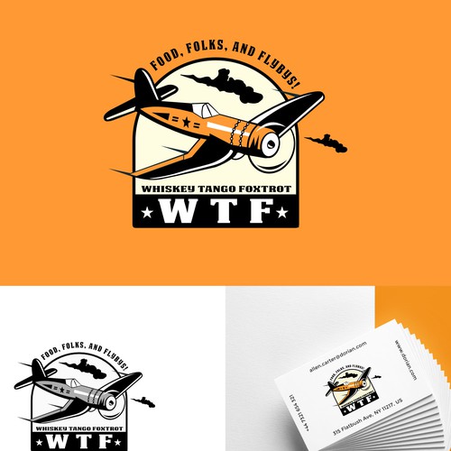 Airplane logo with the title 'WTF'