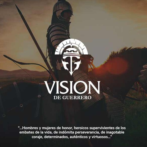 Thinking design with the title 'Visión de guerrero'