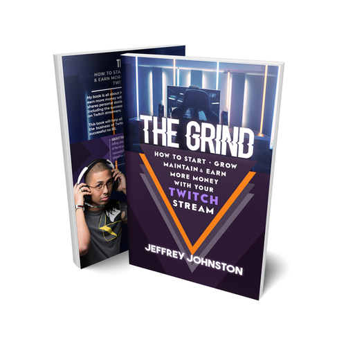 Streaming design with the title 'Book Cover Concept'