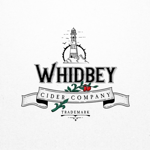 Alcohol logo with the title 'Concept for Whidbey'