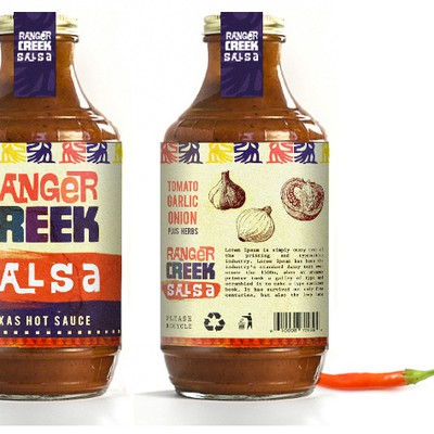   Ranger Creek Salsa Label Design