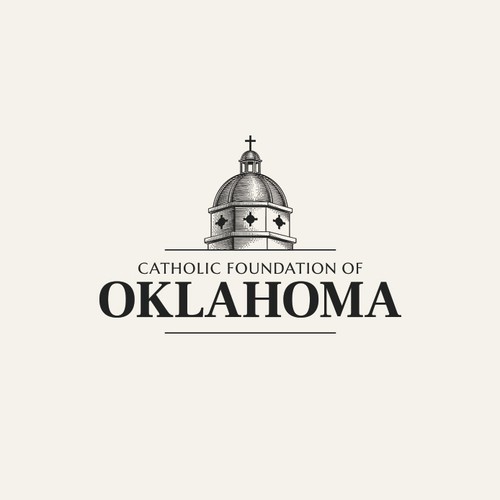 Nonprofit logo with the title 'Church Scratchboard Logo Design'