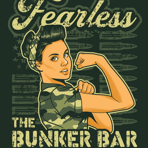 Bar t-shirt with the title 'The Bunker Bar - Lake Havasu City, AZ'