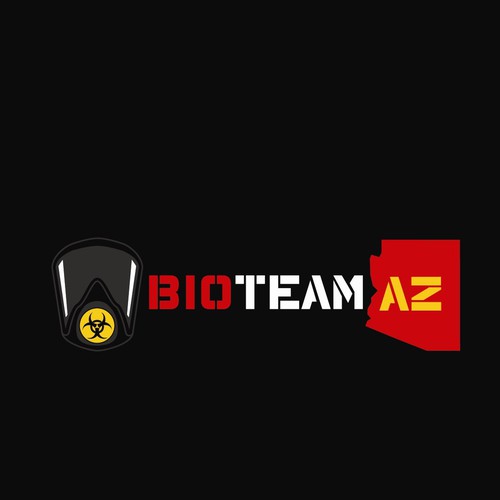 Technical design with the title 'State Biohazard Company logo '