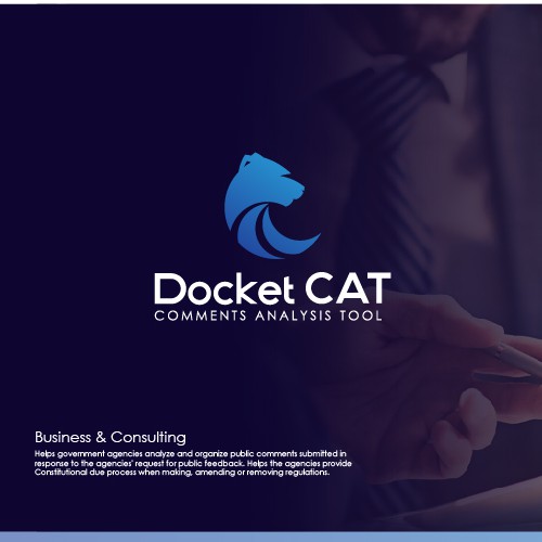 Black cat logo with the title 'Docket CAT'