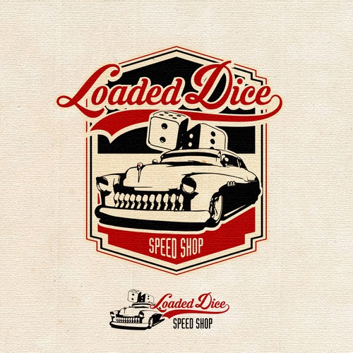 Bmw logo with the title 'Vintage logo for hot rod builder show'