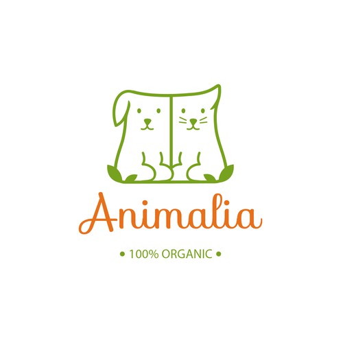 Product logo with the title 'Logo design for dog and cat products.'