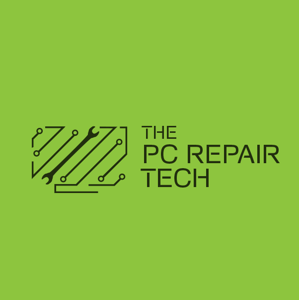 Computer logo with the title 'Modern logo for PC Repair company'