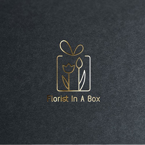 Floral logo with the title 'Florist In A Box'