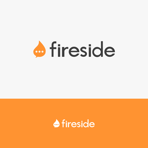 Messaging logo with the title 'Fireside.'