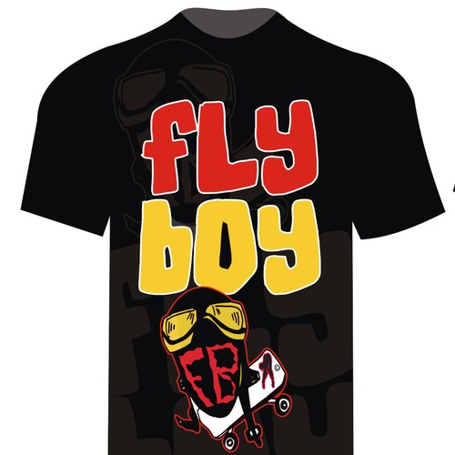 Urban t-shirt with the title 'Fly boy skate t-shirt'