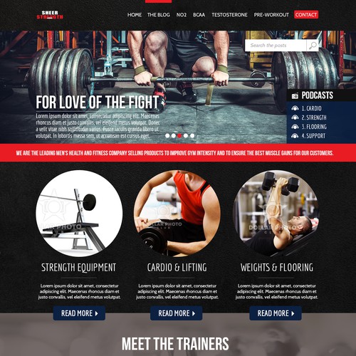 Fitness website with the title 'We're Growing Fast, But Have A Kindergarten Design - Can You DoBetter?'