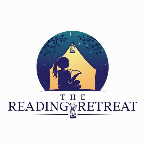 Road trip logo with the title 'The Reading Retreat'
