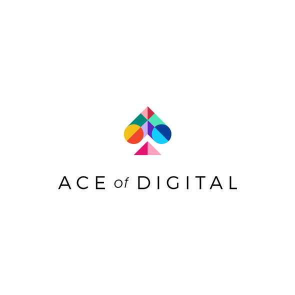 Ace spade标志，标题为“Ace of Digital的标志”