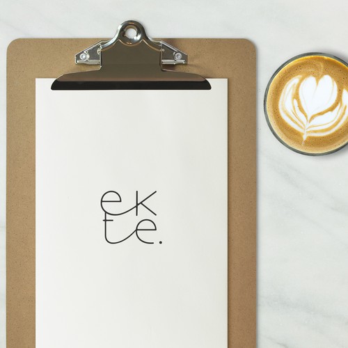 Scandinavian design with the title 'A Scandinavian style monogram for a woodworking business'