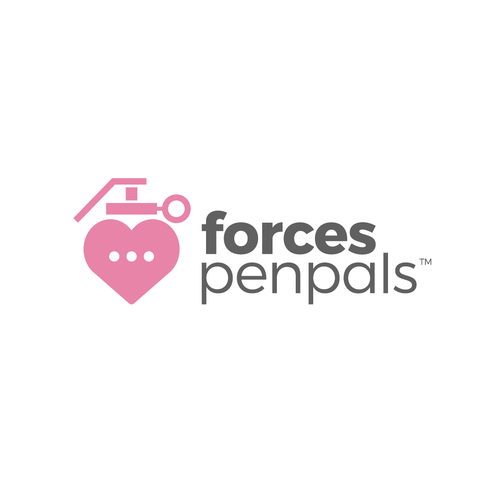 Charity logo with the title 'forces penpal logo design'