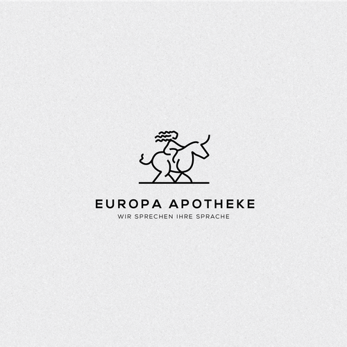 Aesthetic design with the title 'Europa Apotheke'