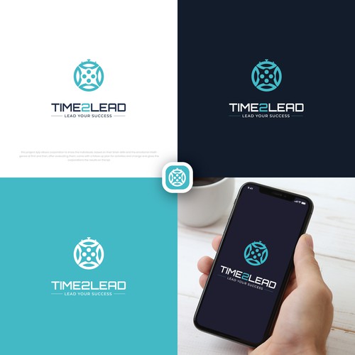 CRM design with the title 'Time2Lead logo & hosted website design'