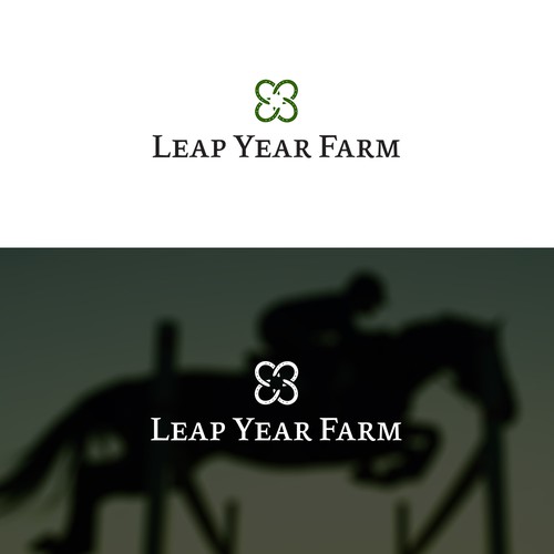 Horse riding logo with the title 'Clever Irish Equestrian Logo'