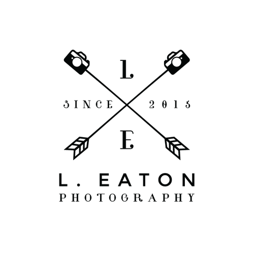 Urban logo with the title 'vintage urban photographer elegant cammera and arrows'